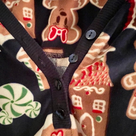 Disney Gingerbread and Candy Kids Pajama Set - Navy and Brown - Picture 8 of 9